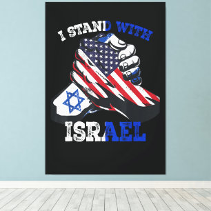 Toile Soutien Je suis avec l'héritage juif d'Israël