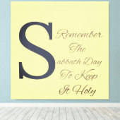 Toile Souvenez-vous du jour du sabbat chrétien (Insitu (Plancher de Bois))