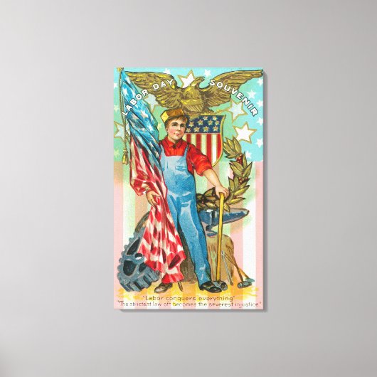 Toile Souvenir de la fête du travail (Recto)