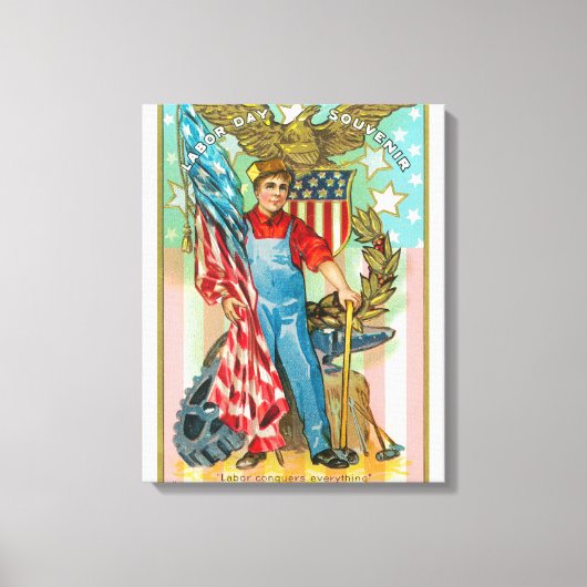 Toile Souvenir de la fête du travail (Recto)