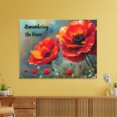 Toile Souvenir du pavot - Souvenir du courageux (Insitu(Salon))
