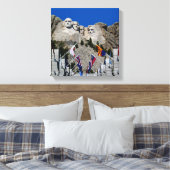 Toile Souvenir personnalisable de photo du mont Rushmore (Insitu(Chambre))