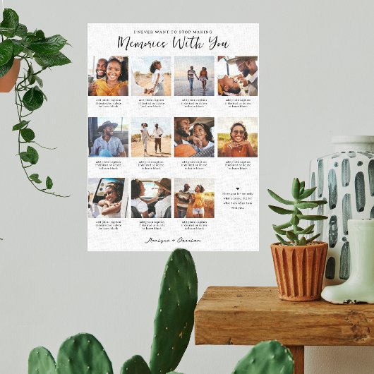 Toile Souvenirs avec vous | 11 Garde-photos