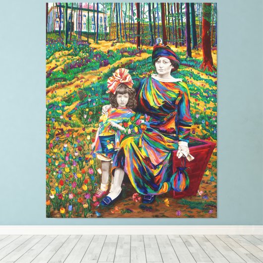 Toile Souvenirs de tulipes (Insitu (Plancher de Bois))