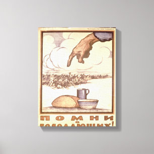 Toile Souviens-toi de la faim !, affiche, 1921