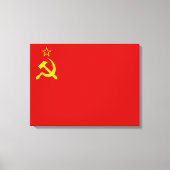 Toile Soviet Union Flag, USSR, CCCP, Communism, Lenin (Recto)