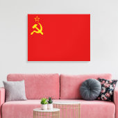 Toile Soviet Union Flag, USSR, CCCP, Communism, Lenin (Insitu(Salon))