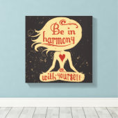 Toile Soyez En Harmonie Avec Vous 2 (Insitu (Plancher de Bois))