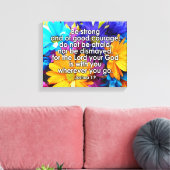 Toile Soyez forte Écriture Biblique (Insitu(Salon))