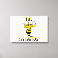 Soyez forte Veste Jaune Art Mur