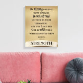 Toile Soyez forts et de bon courage Bible Verse (Insitu(Salon))