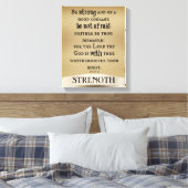 Toile Soyez forts et de bon courage Bible Verse (Insitu(Chambre))