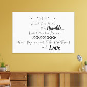 Toile Soyez humble (Insitu(Salon))