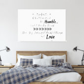 Toile Soyez humble (Insitu(Chambre))