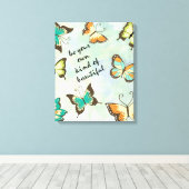 Toile Soyez vos propres beaux papillons (Insitu (Plancher de Bois))