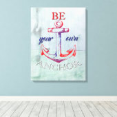 Toile Soyez votre propre Ancre Canvas Imprimer (Insitu (Plancher de Bois))