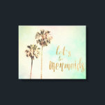 Toile Soyons sirènes avec ananas<br><div class="desc">La vie ne serait-elle pas mieux de vivre là où il fait plus humide ? Embrassez votre princesse de mer intérieure et dites "soyons sirènes" avec cette impression de citation colorée et motivante qui vous est apportée par World Art Group. Ce design ludique et féminin a été créé par l'artiste...</div>