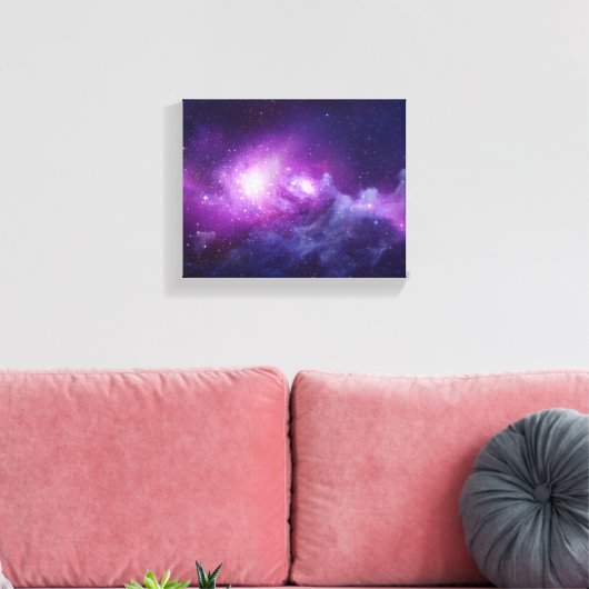 Toile Space Galaxy Wall Art (Insitu(Salon))