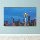 Toile Space Needle et le centre de Seattle (Insitu (Plancher de Bois))