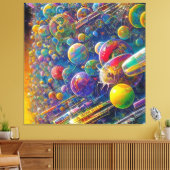 Toile Space Race canvas print (Insitu(Salon))