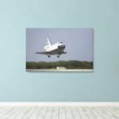 Toile Space Shuttle Discovery approche l'atterrissage 2 (Insitu (Plancher de Bois))