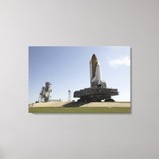 Toile Space Shuttle Endeavor approche du lancement p (Recto)