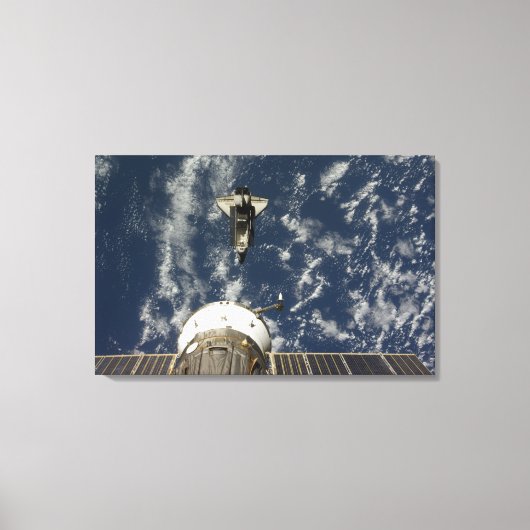 Toile Space Shuttle Endeavor et un vaisseau Soyuz (Recto)
