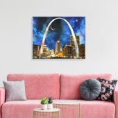 Toile Spacey St. Louis Skyline (Insitu(Salon))