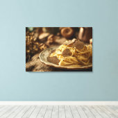 Toile Spaghetti au beurre de truffe (Insitu (Plancher de Bois))
