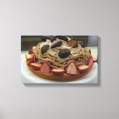 Toile Spaghetti japonais et gâteau aux fraises (Recto)