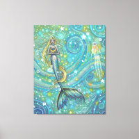 Sparkles Mermaid Imaginaire Art par Molly Harrison