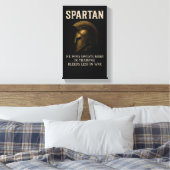 Toile Spartan Motivation Wall Art, Motivational Quote, (Insitu(Chambre))