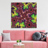 Toile Spectre vert et violet (Insitu(Salon))