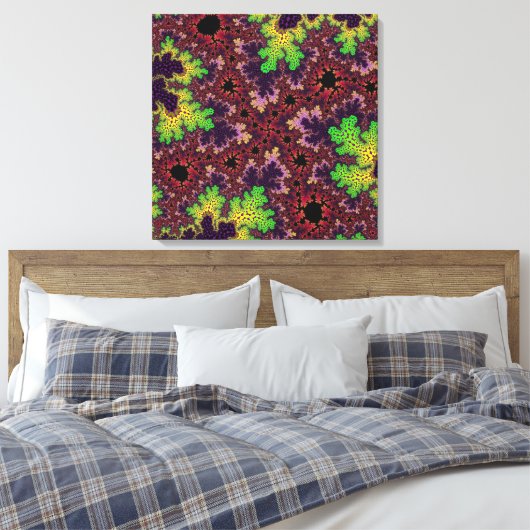 Toile Spectre vert et violet (Insitu(Chambre))