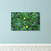 Toile Speedwell et Buttercups (Insitu (Plancher de Bois))
