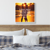 Toile Spend My Life With You" Romantic Sunset Quote (Insitu(Chambre))
