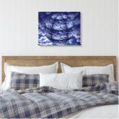 Toile Sphère 3D de nuage abstrait (Insitu(Chambre))