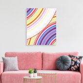 Toile Sphère arc-en-ciel Abstraite (Insitu(Salon))