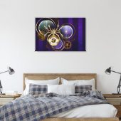 Toile Spider Steampunk sur Arrière - plan pourpre (Insitu(Chambre))