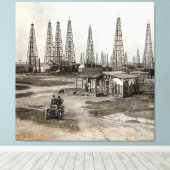 Toile Spindletop Oil field - Texas 1902 (Insitu (Plancher de Bois))