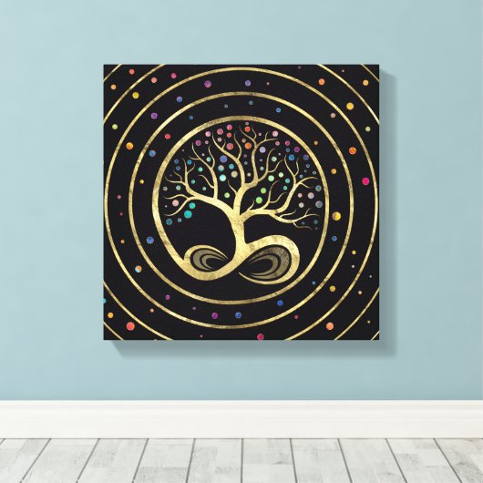 Toile Spiral de l'Infinity (Insitu (Plancher de Bois))