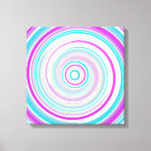 Toile Spirale Abstrait Moderne Violet Turquoise (Recto)
