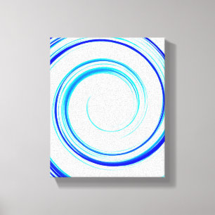Toile Spirale bleue