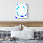 Toile Spirale bleue (Insitu(Chambre))