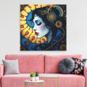 Toile Spirale céleste (Insitu(Salon))