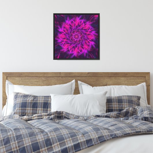Toile Spirale Néon (Insitu(Chambre))