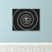 Toile Spirale pour i sur noir solide (Insitu (Plancher de Bois))