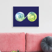 Toile Spirals Canvas Print (Insitu(Salon))