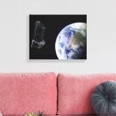 Toile Spitzer quitte la Terre peu après son lancement (Insitu(Salon))