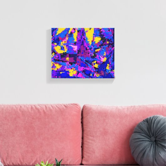 Toile Splash couleur (Insitu(Salon))